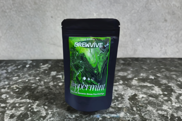 Brewvive Peppermint Tea – A Refreshing & Cooling Herbal Infusion